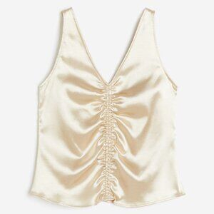 Satin Ruched Top